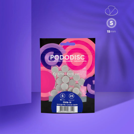 Embouts-Éponges Interchangeables Pour Disque Pédicure PODODISC STALEKS PRO S (25 Pcs)